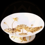 Bộ Đồ Thờ Sứ Sen Vàng Nổi – Nghệ Thuật Thờ Cúng Đỉnh Cao Nhập Khẩu Đài Loan