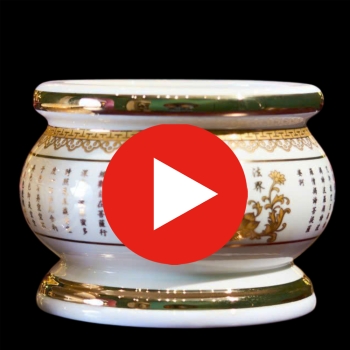 Bát Hương Sứ Tâm Kinh Trắng – Thanh Tịnh Tối Giản, Hiển Lộ Phật Tâm