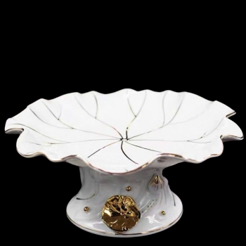 Mâm Bồng Trắng Kim Nổi – Đồ Thờ Cúng Cao Cấp & Thanh Tịnh Phong Thủy