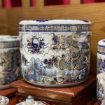 Bộ Đồ Thờ Lộc Phát Rồng Vàng Kim Men Lam