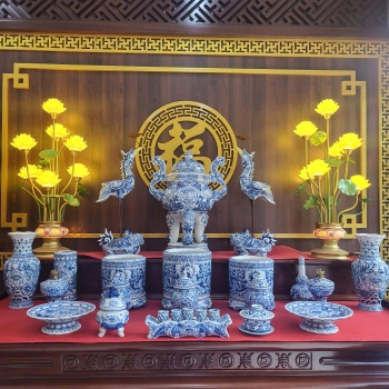 Bộ Đồ Thờ Đục Phong Thủy Cao Cấp