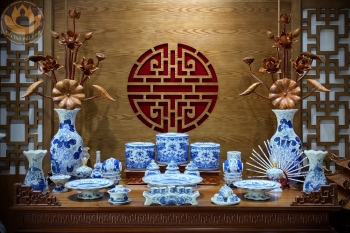 Bộ Đồ Thờ Ngũ Phúc Men Lý – Phúc Đầy Nhà, Đức Lưu Truyền