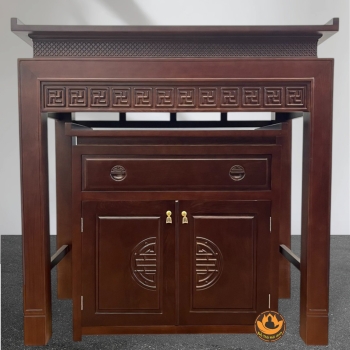 Bộ Bàn Thờ Gia Tiên , Bàn Thờ Phật Bằng Gỗ Sồi