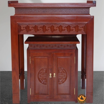 Bộ Ban Thờ Gia Tiên - Ban Thờ Phật , Bằng Gỗ