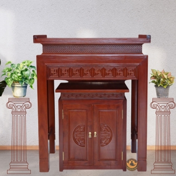 Bàn Thờ Phật, Gia Tiên Gỗ Cao Cấp Chuẩn Lỗ Ban | Đủ Kích Thước