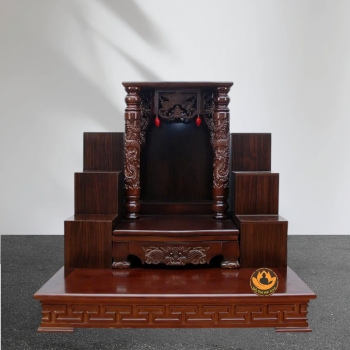 Ban Thờ Thần Tài Thổ Địa Song Long Mái Bằng
