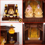 Bộ Ban Thờ Thần Tài Mái Bằng Hoa Sen