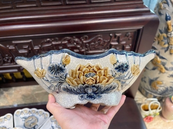 Bát Gà Sen Men Rạn