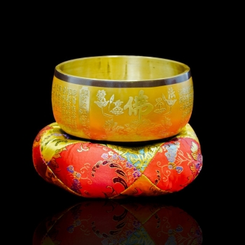 Chuông Đài Loan Tâm Kinh Sen Vàng – Chuông Đồng Khắc Kinh Bát Nhã, Âm Thanh Tịnh Tâm