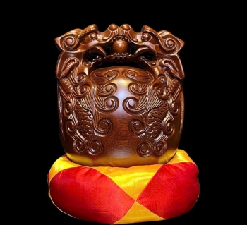 Mõ Đài Loan Gỗ Teak Quế Rồng Bóng – Chạm Khắc Tinh Xảo, Âm Thanh Vang Xa, Gỗ Tự Nhiên Cao Cấp