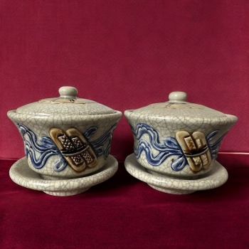 Bát Sâm Cuốn Thư Men Rạn