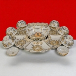 Bộ Đồ Ăn Men Rạn Vàng Kim