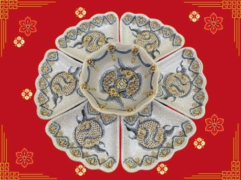 Bộ Đồ Ăn Sen Cá Men Rạn