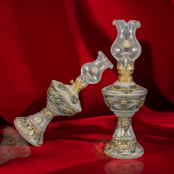 Đèn Thờ Aladanh Men Rạn Vàng Kim