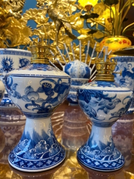 Đèn Aladanh Sen Phú Quý Men Lam