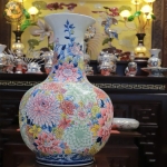 Bình Gốm Củ Tỏi Ngàn Hoa 60p