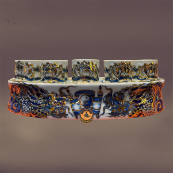 Kỷ Sen Nổi Vàng Kim Men Lam