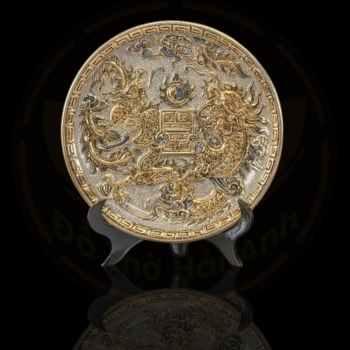 Mâm Bồng Rồng Men Rạn Vàng Kim – Đồ Thờ Cao Cấp, Sang Trọng & Ý Nghĩa Phong Thủy