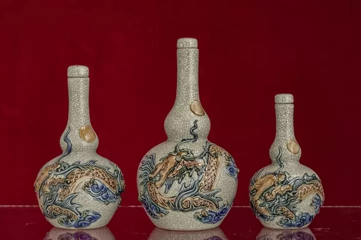 Nậm Rượu Long Kỳ Châu Men Rạn