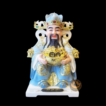 Tượng Thần Tài Đá Xanh Ngọc – Chiêu Tài Chiêu Lộc, Mang Vận May Vào Nhà