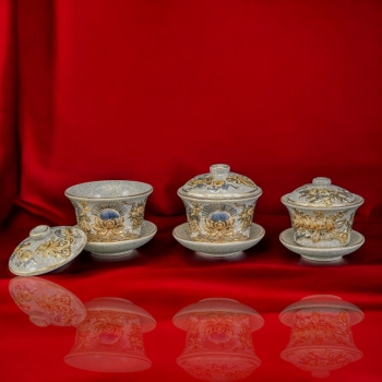 Trà Sâm Sen Men Rạn Vàng Kim