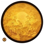 Tranh Trúc Chỉ Mandala Tròn -TC001