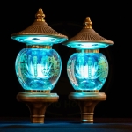 Đèn Thờ Phật Pha Lê Oval Mái Chùa – Bền, Sang Trọng & Trang Nghiêm