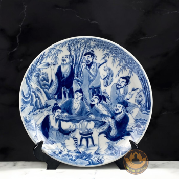 Đĩa Sứ Trúc Lâm Thất Hiền