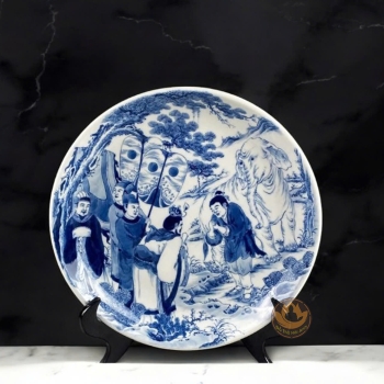 Đĩa Sứ Văn Vương Cầu Hiền