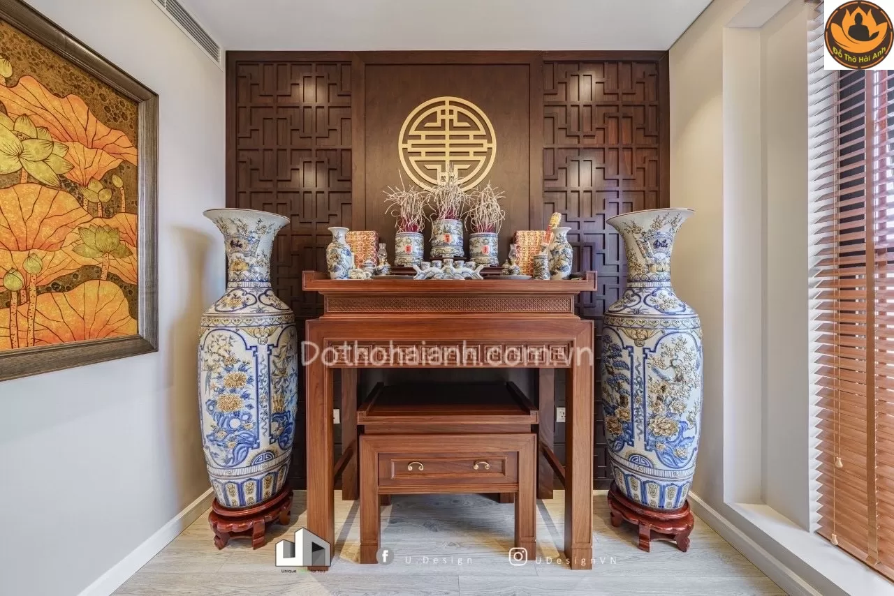 Bàn Thờ Hiện Đại Gỗ Hương Đá 