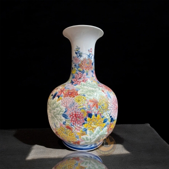 Bình Gốm Củ Tỏi Ngàn Hoa 60p