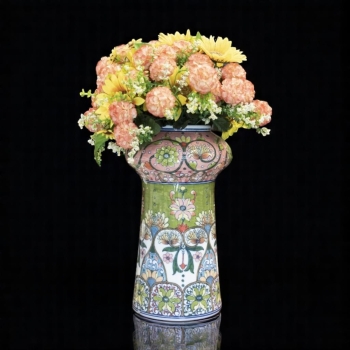 Bình cắm hoa trang trí , hoa văn vẽ tay tinh xảo