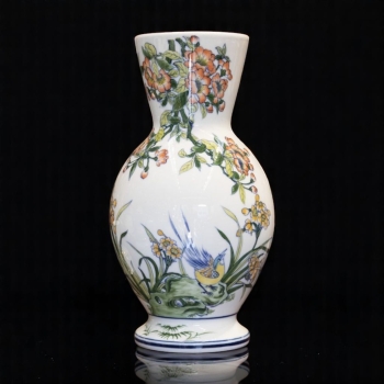 Bình cắm hoa họa tiết chim chóc hoa đào