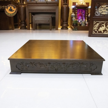 Kệ Kê Sen Gỗ Xoan Màu Óc Chó