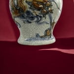 Chóe Thờ Long Hý Ngư Men Rạn