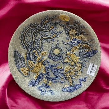 Mâm Bồng Rồng Phượng Men Rạn