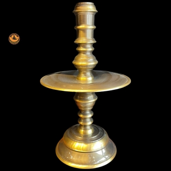 Chân Nến Đồng Cạo 2 Công Nghệ Màu Giả Cổ