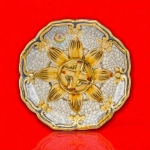 Khay Trầu Men Rạn Vàng Kim