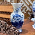 Lọ Lượn Miệng Sen Men Lam