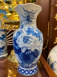 Lọ Lượn Miệng Sen Phú Qúy Men Lam