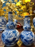 Nậm Rượu Sen Phú Quý Men Lam