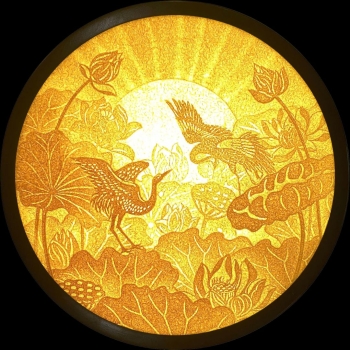 Tranh Trúc Chỉ Điện Sen nhiều mẫu , nhiều kích thước đa dạng .