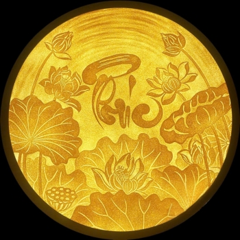 Bộ tranh điện trúc chỉ sen ( Tâm , Phúc , Đức )