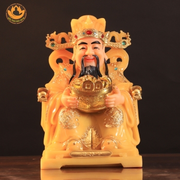 Tượng Thần Tiền Đá Vàng Kim