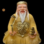 Tượng Tài Địa Vàng Đá Thạch Anh Phát Tài , Quy Tiền Trợ Qúy .