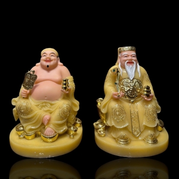 Tượng Tài Địa Vàng Đá Thạch Anh Phát Tài , Quy Tiền Trợ Qúy .